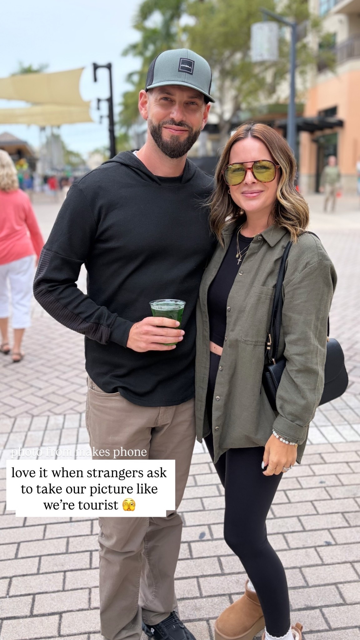 love it when strangers ask to take our picture like we’re tourist 🫣 photo from makes phone