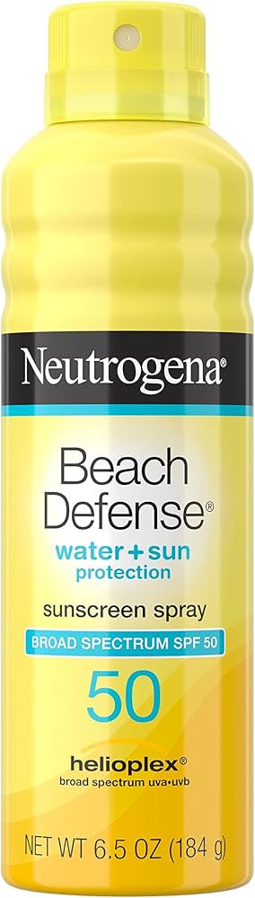 Amazon.com: Neutrogena Beach Defense Sunscreen Spray SPF 50 Water-Resistant Body Spray with Broad... | Amazon (US)