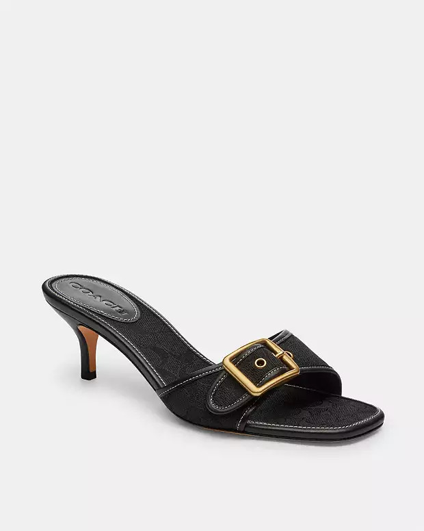 Margot Sandal In Signature JacquardRating4.7£175Please check our size guide before orderingCOLOR... | Coach (UK)