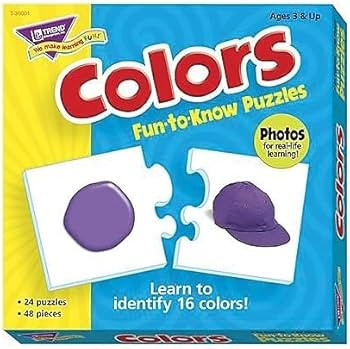 Colors Fun-to-Know Puzzles by TREND Enterprises, Inc.; 48 Sturdy Pieces for Early learners | Amazon (US)