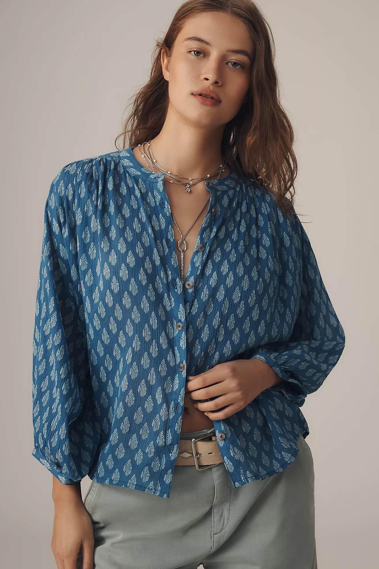 The Sidney Batwing Blouse by Pilcro: Shrunken Edition | Anthropologie (US)