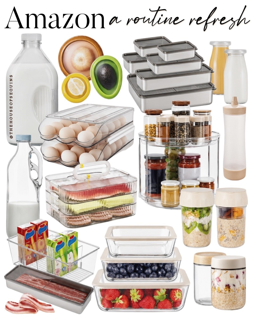 Shop routine refresh Amazon kitchen organization, meal prep and food storage finds! Meal prep containers, fridge organization#LTKfoodie #LTKSaleAlert

Comment SHOP below to receive a DM with the link to this post on my LTK ⬇ https://liketk.it/6iYSE

#LTKhome