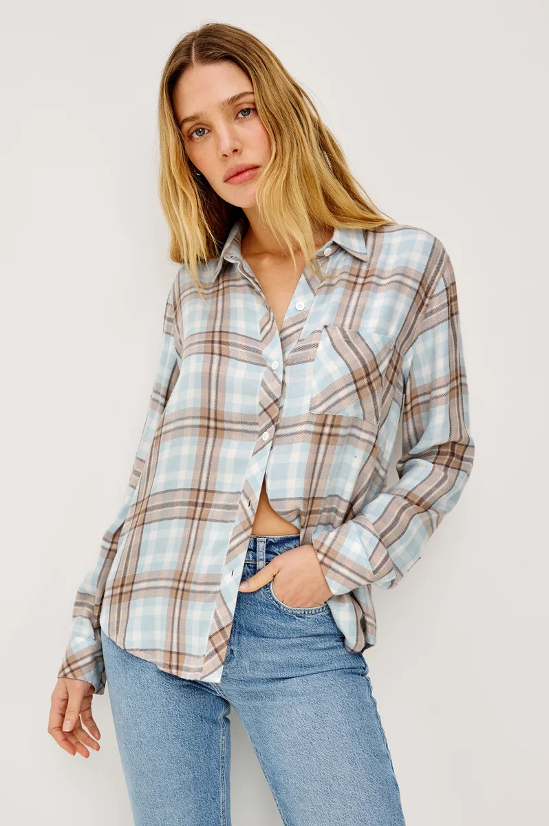 HUNTER SHIRT - CHAMBRAY IVORY DUNE | Rails