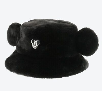 Japan Tokyo Disney Resort Store Ears HeadBand Hat Fluffy Mickey Black CAP  | eBay | eBay US