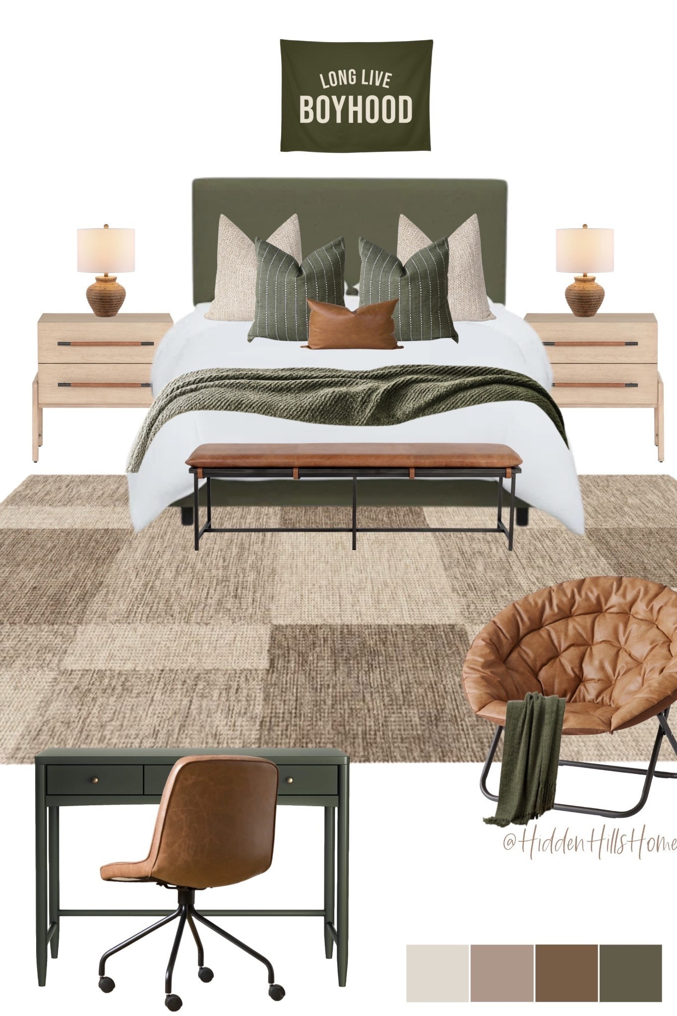 Boys room decor, boys bedroom mood board, home decor ideas, teen boys room design, masculine bedroom, nightstands, bedroom rug #boysroom

#LTKHome #LTKSaleAlert #LTKKids