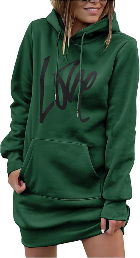 PRETTYGARDEN Women's Hooded Sweatshirt Fall Fashion Drawstring Lightweight Long Sleeve Pullover H... | Amazon (US)