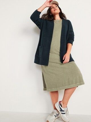 Cozy-Knit Open-Front Cardigan Sweater for Women | Old Navy (CA)