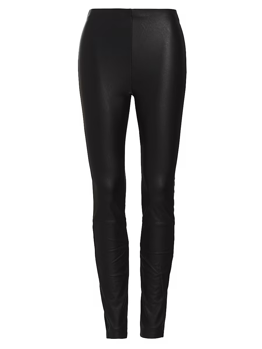 Women's Better Than Leather Faux Leather Leggings - Black - Size XXXXXL | Saks Fifth Avenue