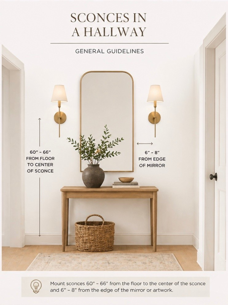 Entryway console table styling with mirror above and wall sconces on either side. 

#smallconsoletable, smallentryway

#LTKSaleAlert #LTKHome