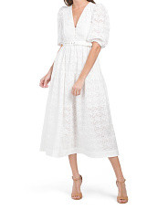 Made In Italy Cellie Cotton Featherington Eyelet Dress | Clothing | T.J.Maxx | TJ Maxx