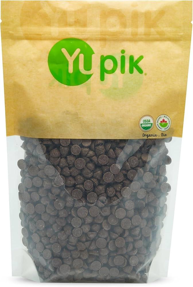 Yupik Organic Dark Chocolate Chips, 70% Cacao, 2.2 lb (35.2 oz), Gluten-Free, GMO-Free, Kosher, V... | Amazon (US)
