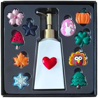 Seasonal Soap Dispenser with 11 Interchangeable Magnets - Seasonal Decor - Farmhouse Bathroom Kit... | Amazon (US)