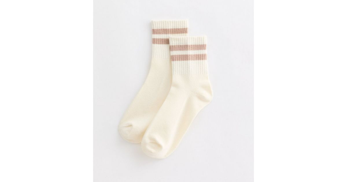 Cream Sports Stripe Socks
						
						Add to Saved Items
						Remove from Saved Items | New Look (UK)