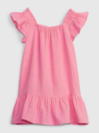 Toddler Crinkle Gauze Tiered Dress | Gap (US)