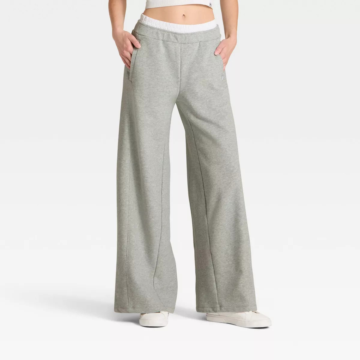 Shop all JoyLabWomen's French Terry Wide Leg Sweatpants - JoyLab™ Heathered Gray S4.5 out of 5 ... | Target