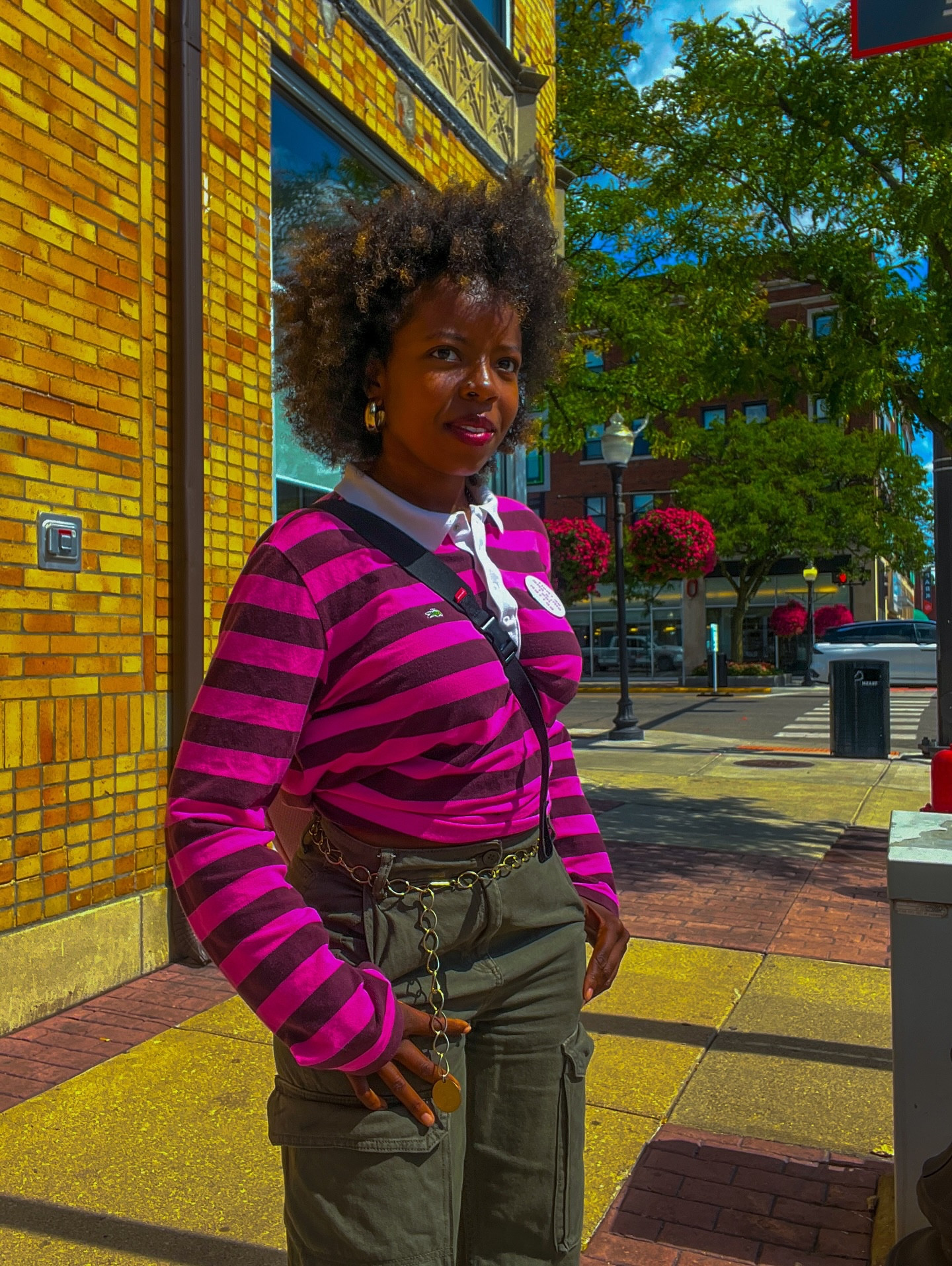 I literally went on a adventure

Chain Belt - @valueworldthrift 
Long sleeve shirt - @lacoste at @valueworldthrift 
Pants - @hm 
•
•
•
•
•
•
•
•
•
•
•
•
•
Fall fashion looks, fall outfit inspiration, cargo pants outfit idea, Supreme , long sleeve shirts