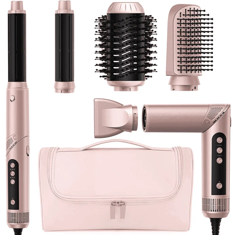 RACCOMB 5-in-1 Hair Styler, Air Styling & Drying System, Powerful Hair Dryer Brush & Multi-Styler... | Walmart (US)