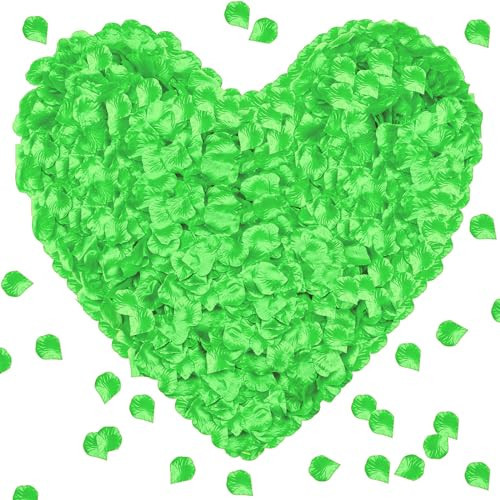 1000 Pieces Artificial Silk Rose Petals Flower Decoration Wedding Party (Light Green) | Amazon (US)