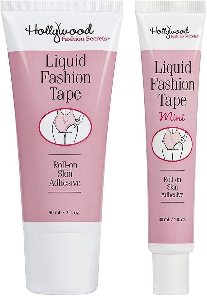 Hollywood Fashion Secrets, Liquid Fashion Tape Value Pack, Body Adhesive, Sweat-resistant, Non-ir... | Amazon (US)