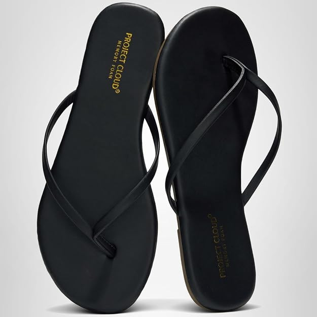 Project Cloud Flip Flops for Women Footwear- Lightweight and Memory Foam Insole Sandals for Women... | Amazon (US)
