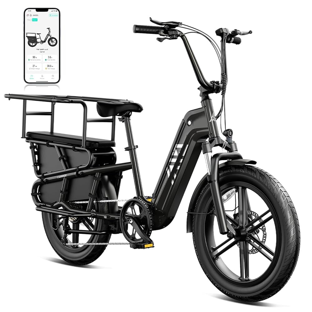TST White Electric Bike for Adults 1500W Peak Motor Cargo E-Bike 60Miles 28MPH 20" Fat Tire Ebike... | Amazon (US)