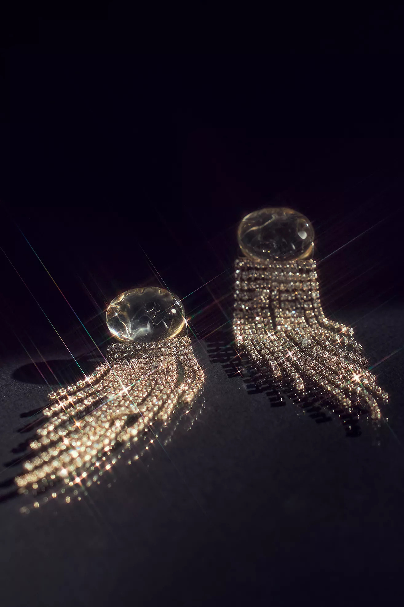 Crystal Tassel Drop Earrings | Anthropologie (US)