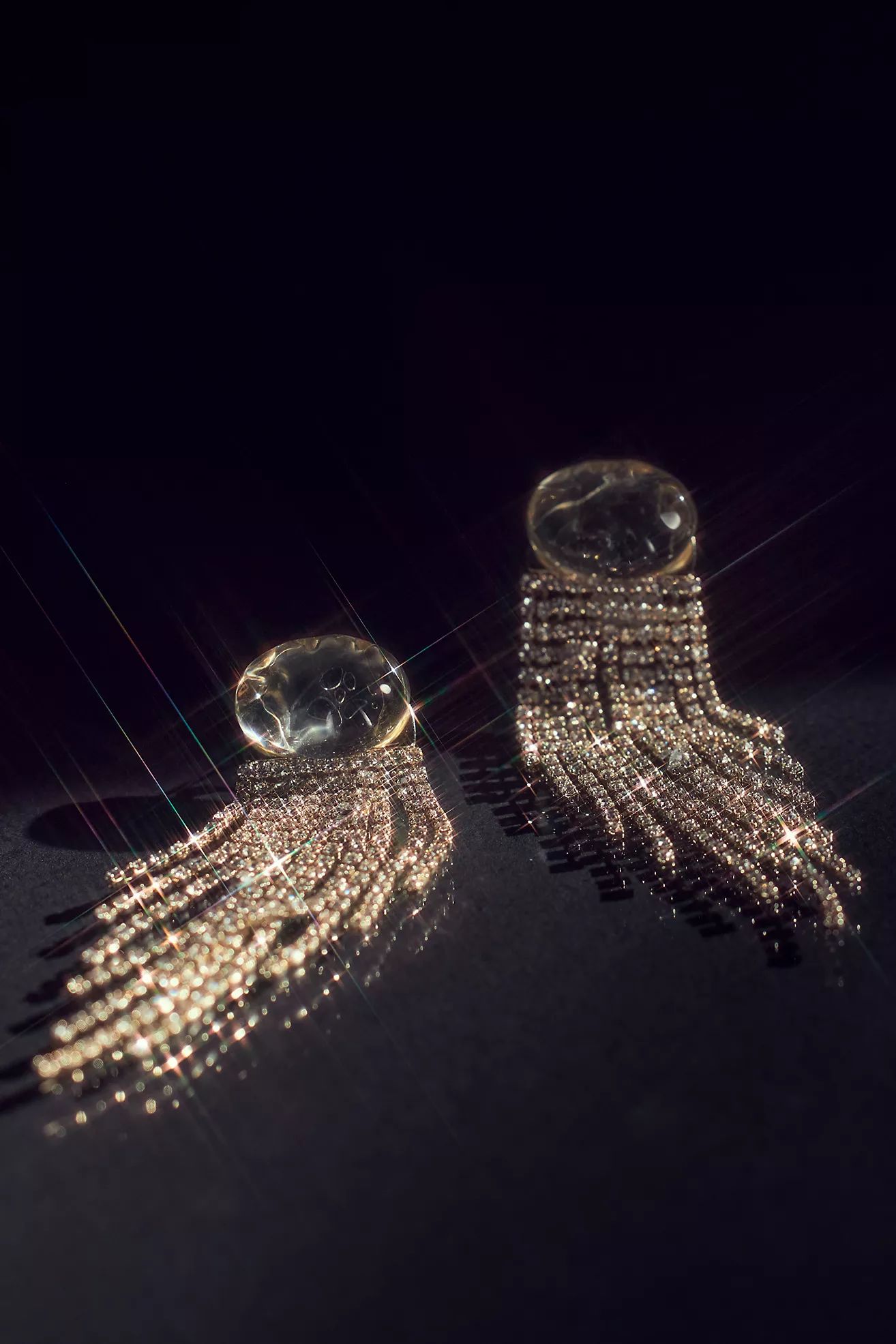 Crystal Tassel Drop Earrings | Anthropologie (US)