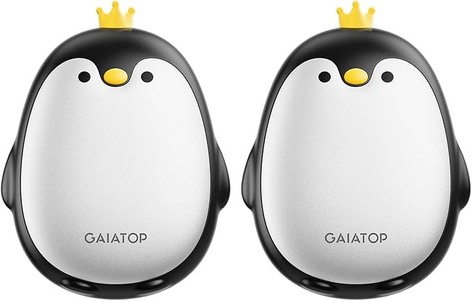 Gaiatop Magnetic Hand Warmers Rechargeable 2 Pack, 3 Settings Cute Pocket Penguin, Fast Hot Hands... | Amazon (US)