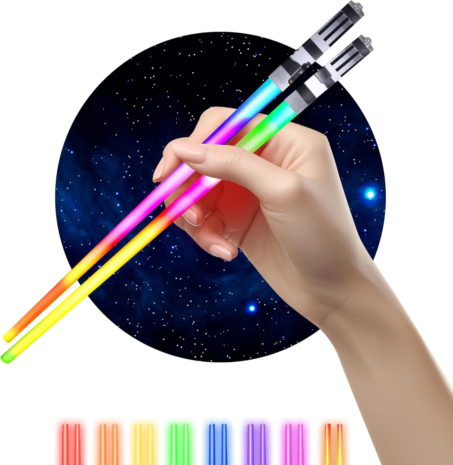 LIGHTSABER CHOPSTICKS LIGHT UP STAR WARS LED Glowing Light Saber Chop Sticks REUSABLE Sushi Light... | Amazon (US)