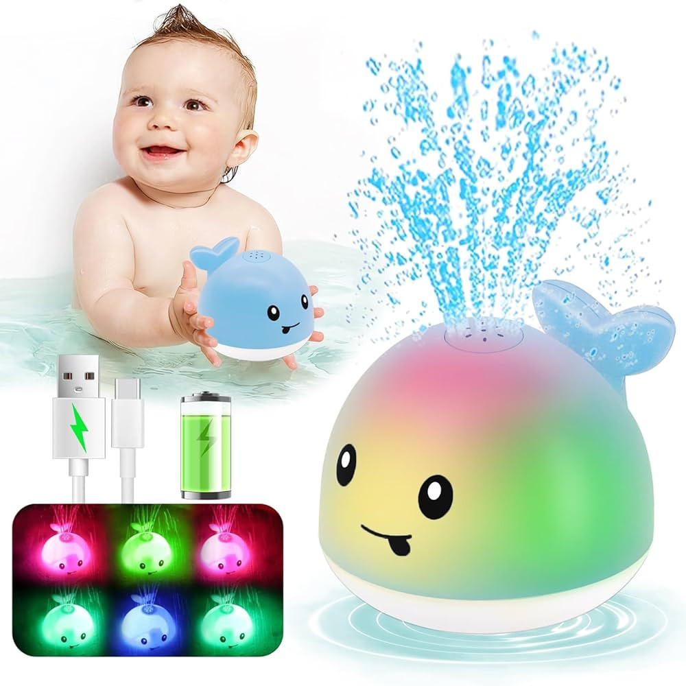Bath Toys for Babies 6-12 Months - Water Table Accessories Pool Toys for Toddlers 1-3 - Light Up ... | Amazon (US)