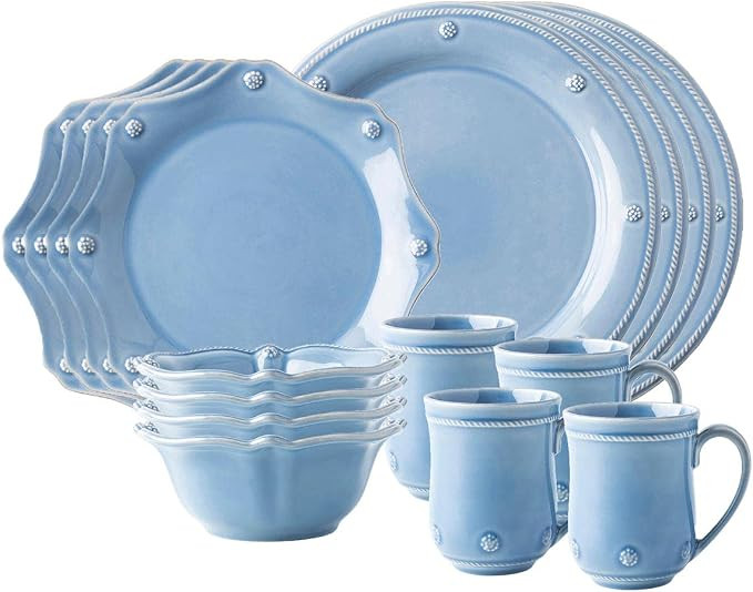 Juliska Berry & Thread 16pc Place Setting - Chambray | Amazon (US)