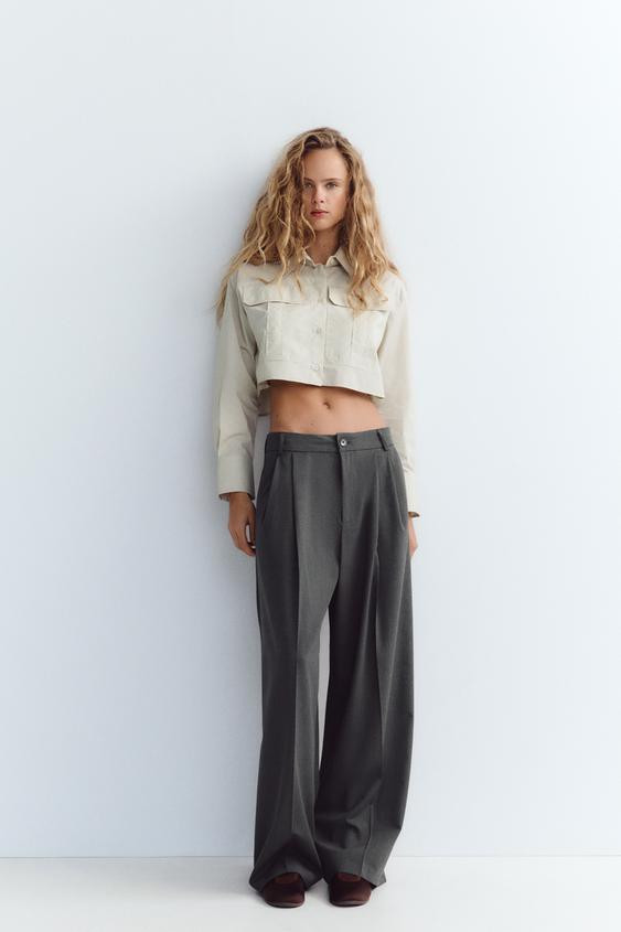 DOUBLE PLEAT TROUSERS | Zara UK