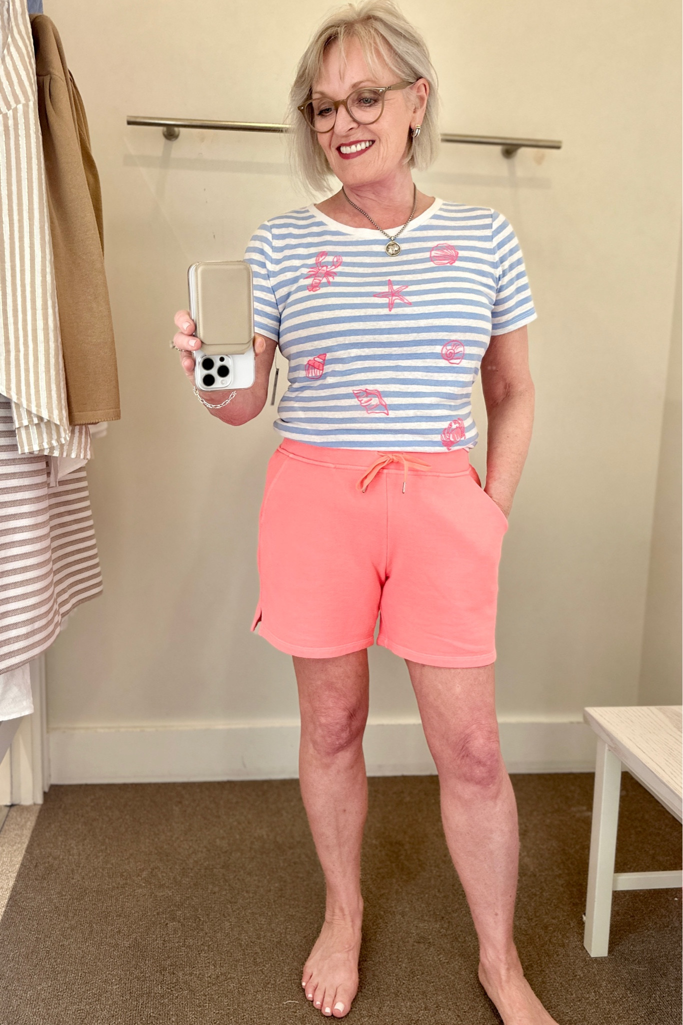 Talbots summer sale in now. All 50% off in size petite to plus
Wear tee in S
Shorts in S

#LTKMidsize #LTKOver40 #LTKPlusSize