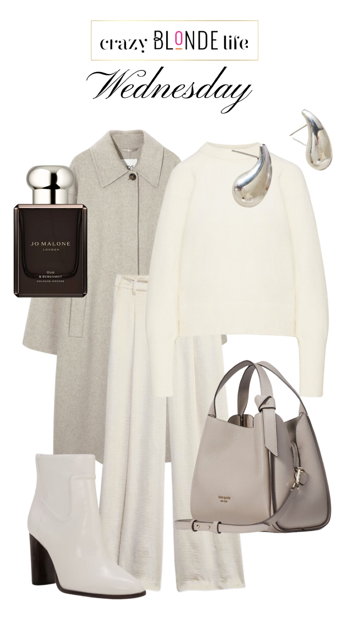 A winter white look to keep you warm! These great satin pants from Gap can be dressed up for the holidays or down for work. Add a cream sweater, wool coat and silver accessories! 

#LTKstyletip #LTKworkwear #LTKshoecrush