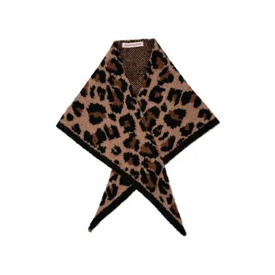 Frances Valentine Leopard Triangle Scarf in Multi at Nordstrom | Nordstrom
