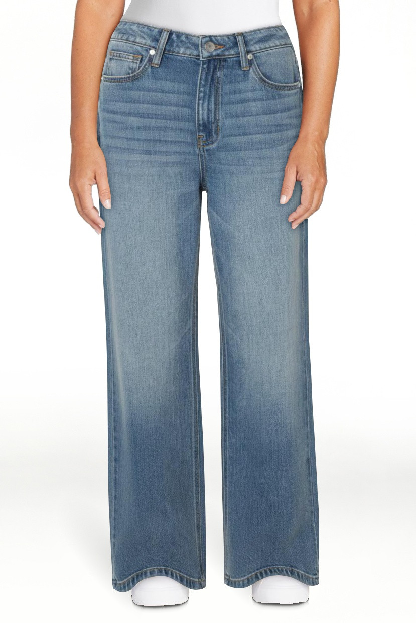 Celebrity Pink Women's and Women's Plus Slouchy Wide Leg Jean, Available in 30", 32", and 34" ins... | Walmart (US)