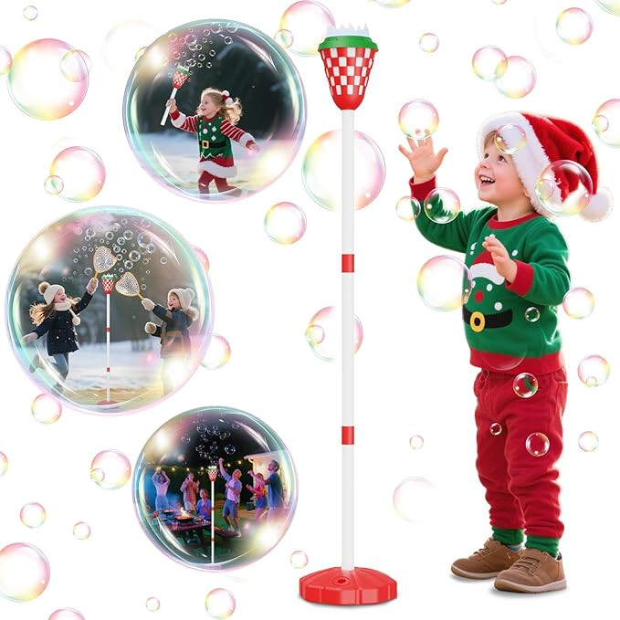 Christmas Bubble Machine for Kids, Garden Lamp Bubble Toy with Colorful Lighting and Music for To... | Amazon (US)