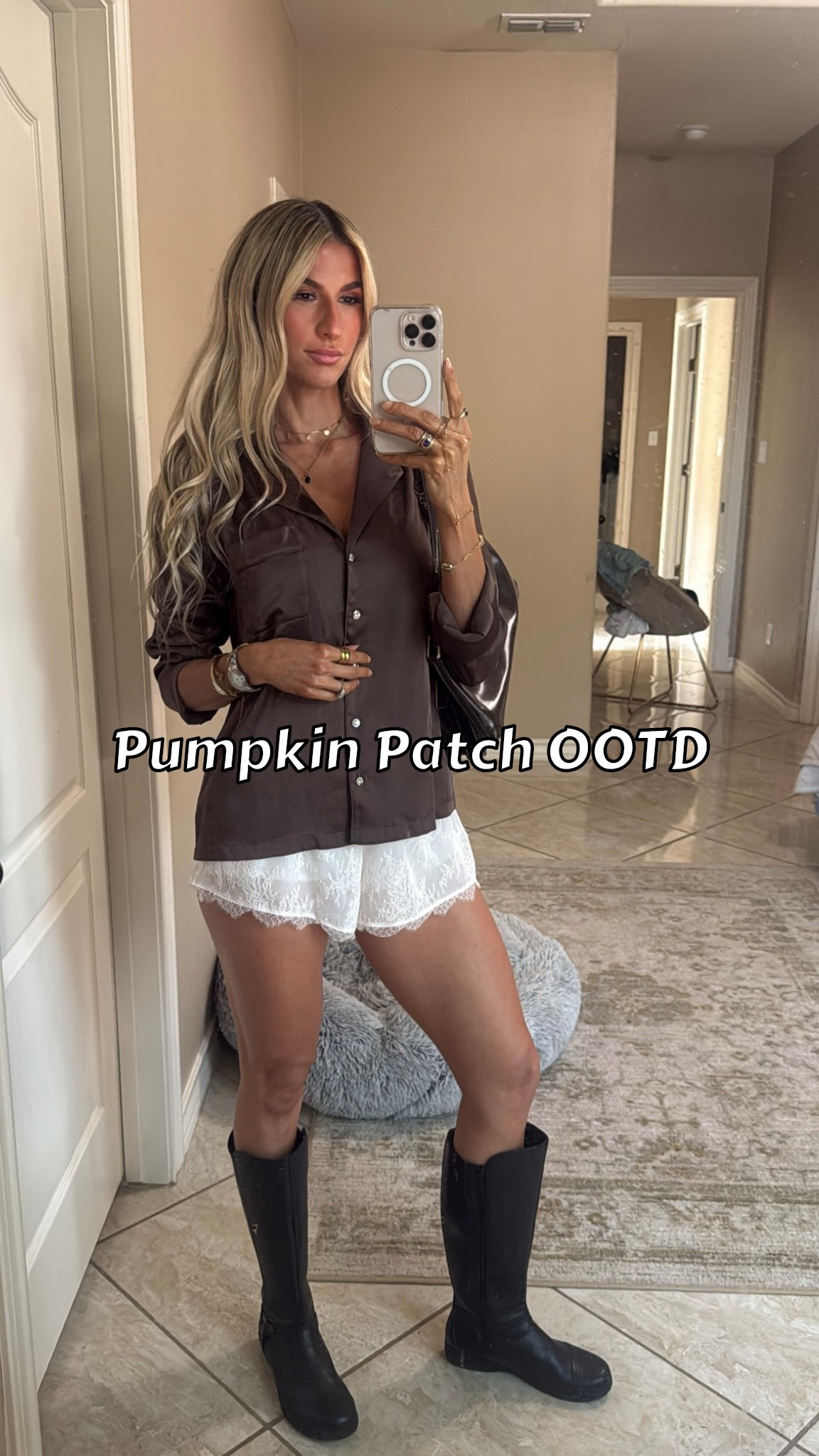 Pumpkin Patch OOTD🎃 I’m wearing a white legging underneath my lace shorts for safety .

#LTKSeasonal #LTKStyleTip #LTKHalloween