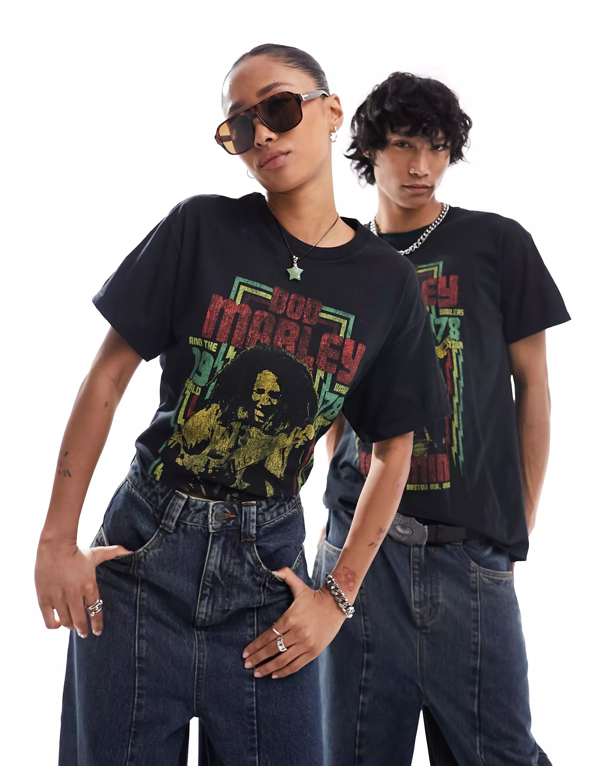 Reclaimed Vintage unisex Bob Marley t-shirt in black | ASOS | ASOS (Global)