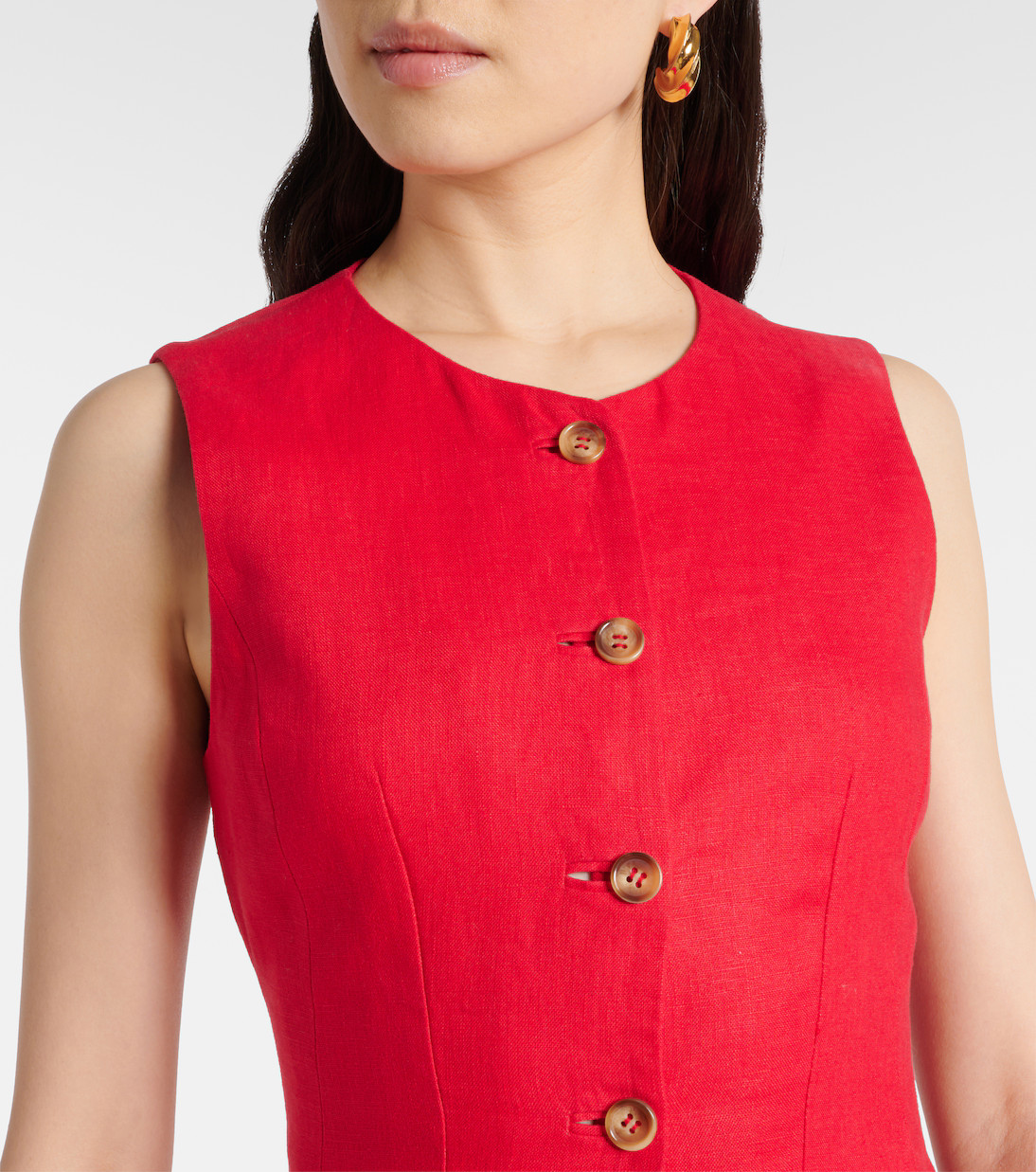 Matilda linen vest | Mytheresa (UK)