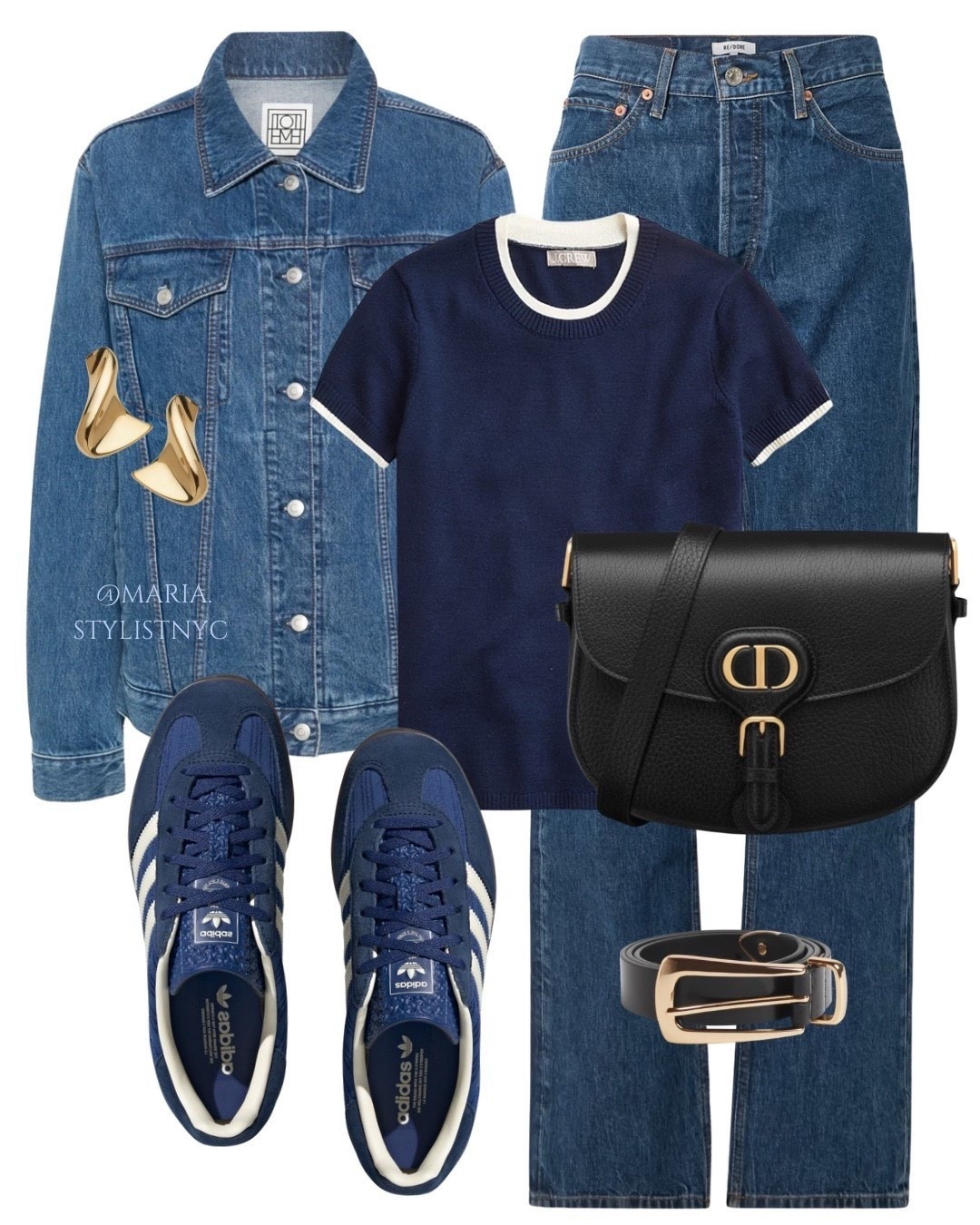 Denim jacket, Adidas sneakers 💙 outfit ✨

#LTKStyleTip #LTKShoeCrush #LTKSeasonal