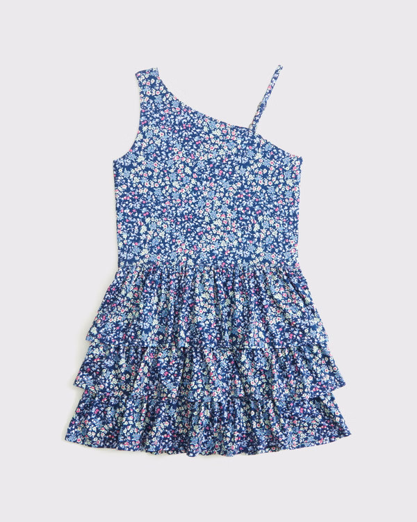 girls ypb asymmetrical ruffle mini dress | girls dresses & rompers | Abercrombie.com | Abercrombie & Fitch (US)