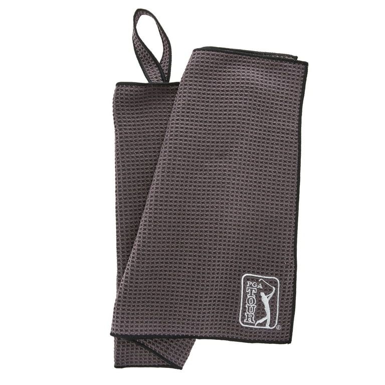 PGA TOUR Microfiber Golf Waffle Texture Towel, Gray - Walmart.com | Walmart (US)
