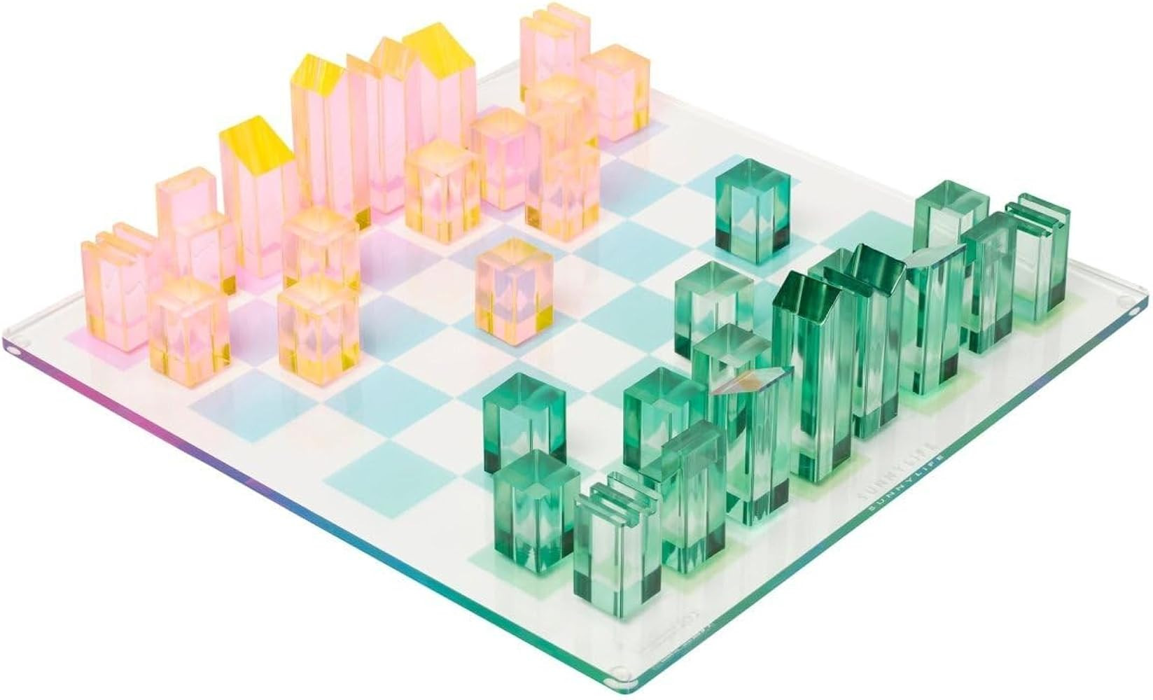 Sunnylife Women's Lucite Chess & Checkers | Amazon (US)