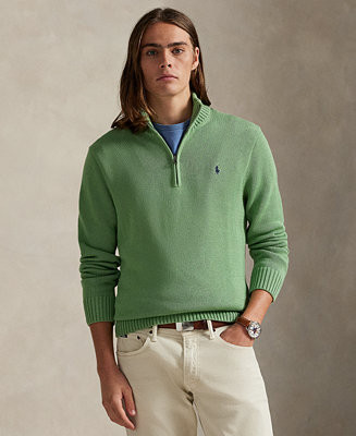 Cotton Quarter-zip Sweater | Macy's