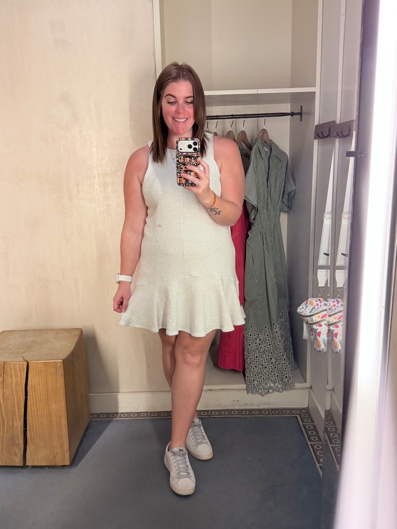 Feels like Varley, but for a fraction of this price! This dress is from Anthropologie and it is super soft, which is perfect for the upcoming hot summer months! The dress runs TTS and is currently on sale for $89.60! 

#LTKSaleAlert #LTKActive #LTKMidsize