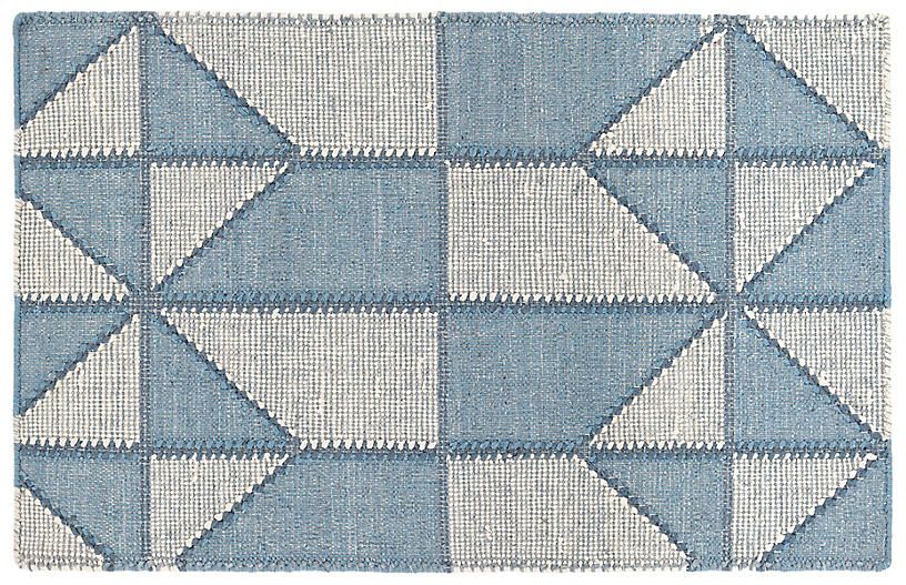 Ojai Handwoven Rug, Blue | One Kings Lane