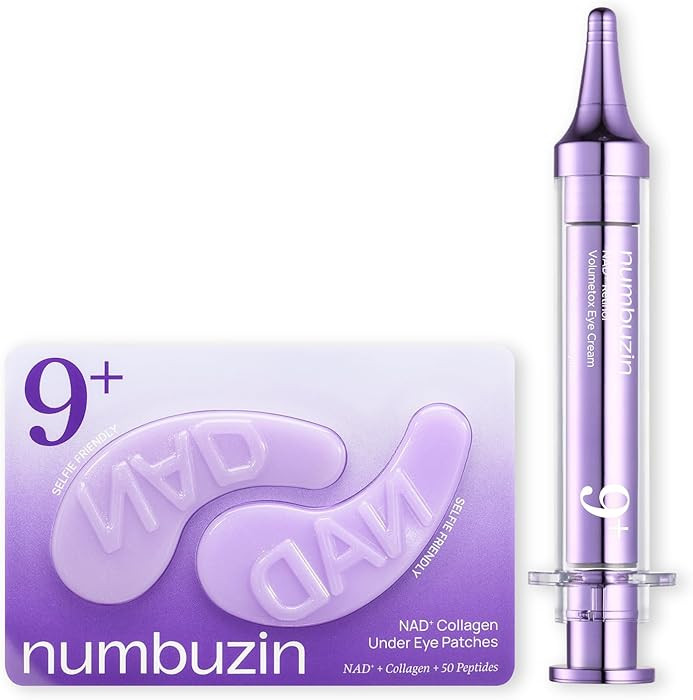 numbuzin No.9 NAD+ Eye Wrinkle Care Set | Peptides, Niacinamide | Puffy Eye Bags, Dark Circles, F... | Amazon (US)
