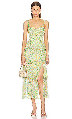 ASTR the Label Midsummer Dress in Yellow Green Multi from Revolve.com | Revolve Clothing (Global)