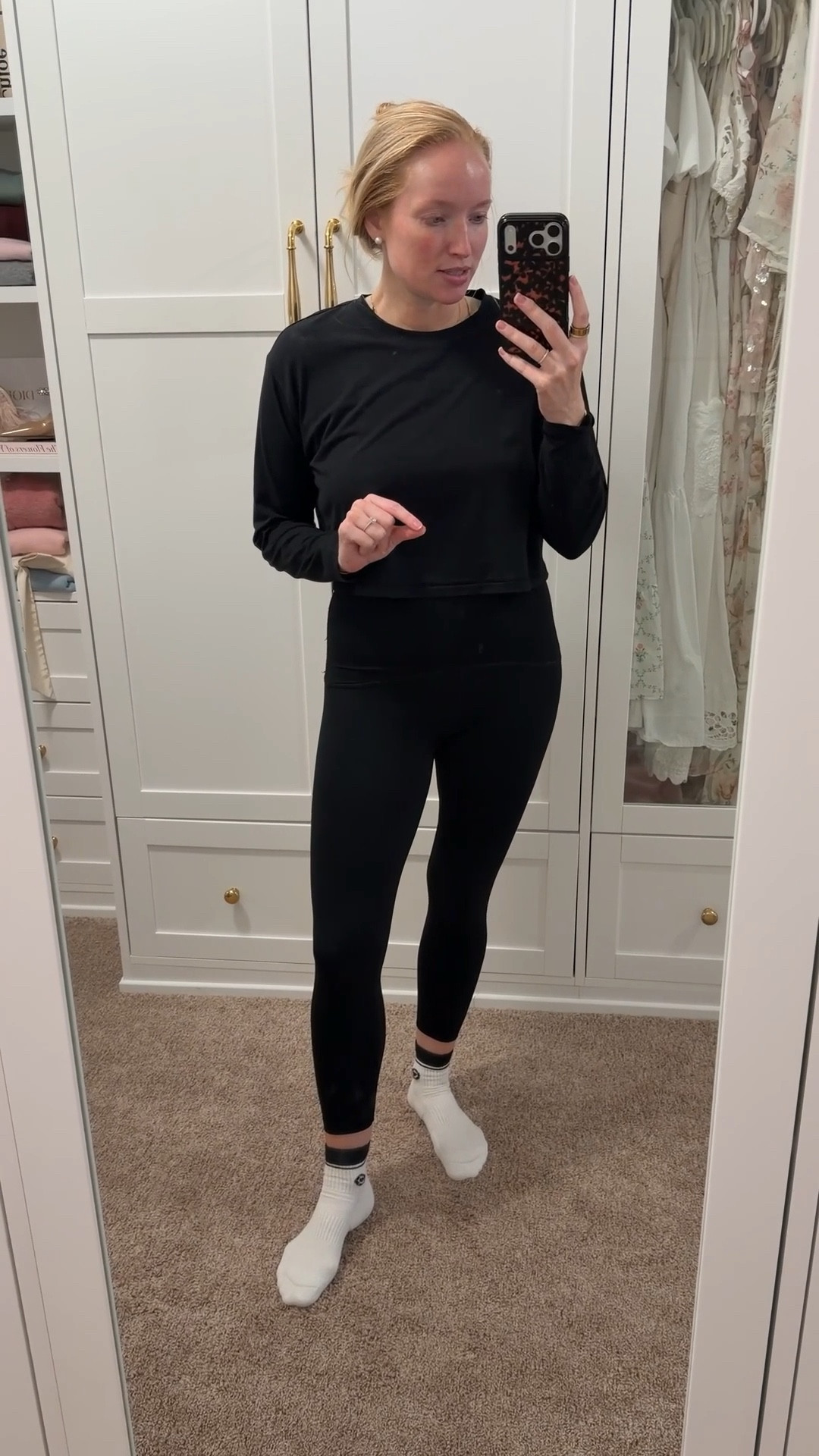These are my favorite workout leggings! They don’t roll down on my short torso and they’re ultra flattering. I size up to a medium and wearing a small in the top! Use code AMANDAJOHNXSPANX for 15% off your first order. 

#LTKActive #LTKfitnessgoals #LTKselfcare